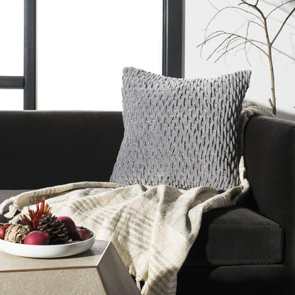 Caine  Pillow, Mid Grey, PLS879A-2020