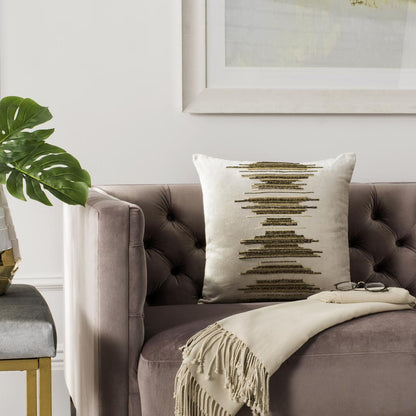 Deston Darling  Pillow, Beige/ Gold/Copper, PLS880A-2020