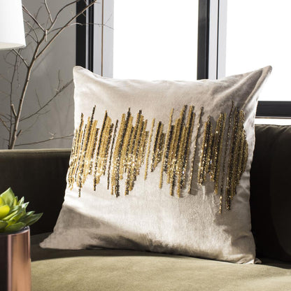Deston Darling  Pillow, Beige/ Gold/Copper, PLS880A-2020