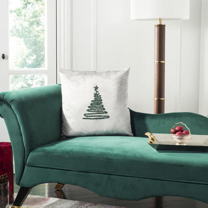 Enchanted Evergreen  Pillow, Grey/Green, PLS882C-2020