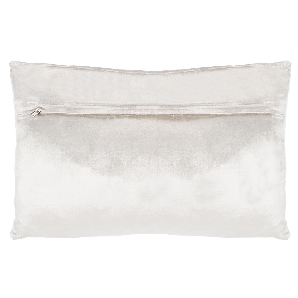 Sydnee Snowflake  Pillow, Beige/Silver, PLS885A-1220