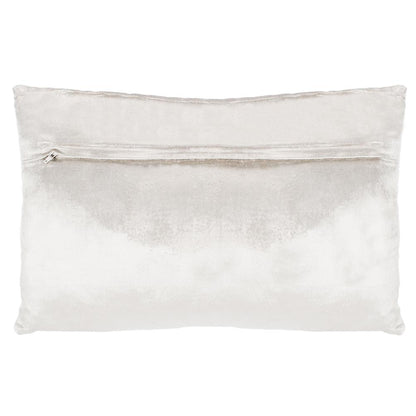 Sydnee Snowflake  Pillow, Beige/Silver, PLS885A-1220