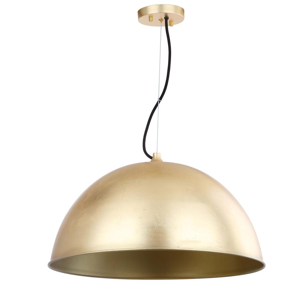 Archer Dome 21-Inch Dia Adjustable Pendant, Gold Leaf