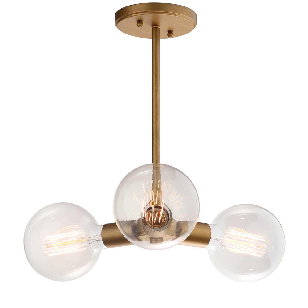 Harkin 3 Light 18-Inch Dia Adjustable Pendant , Gold
