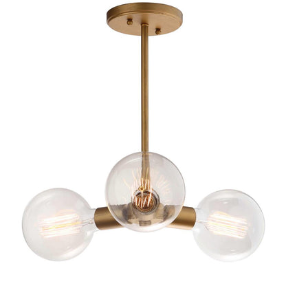 Harkin 3 Light 18-Inch Dia Adjustable Pendant , Gold
