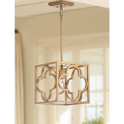 Rabia Trellis Pendant, Gold