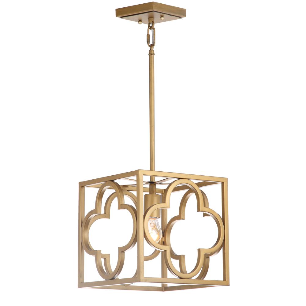 Rabia Trellis Pendant, Gold