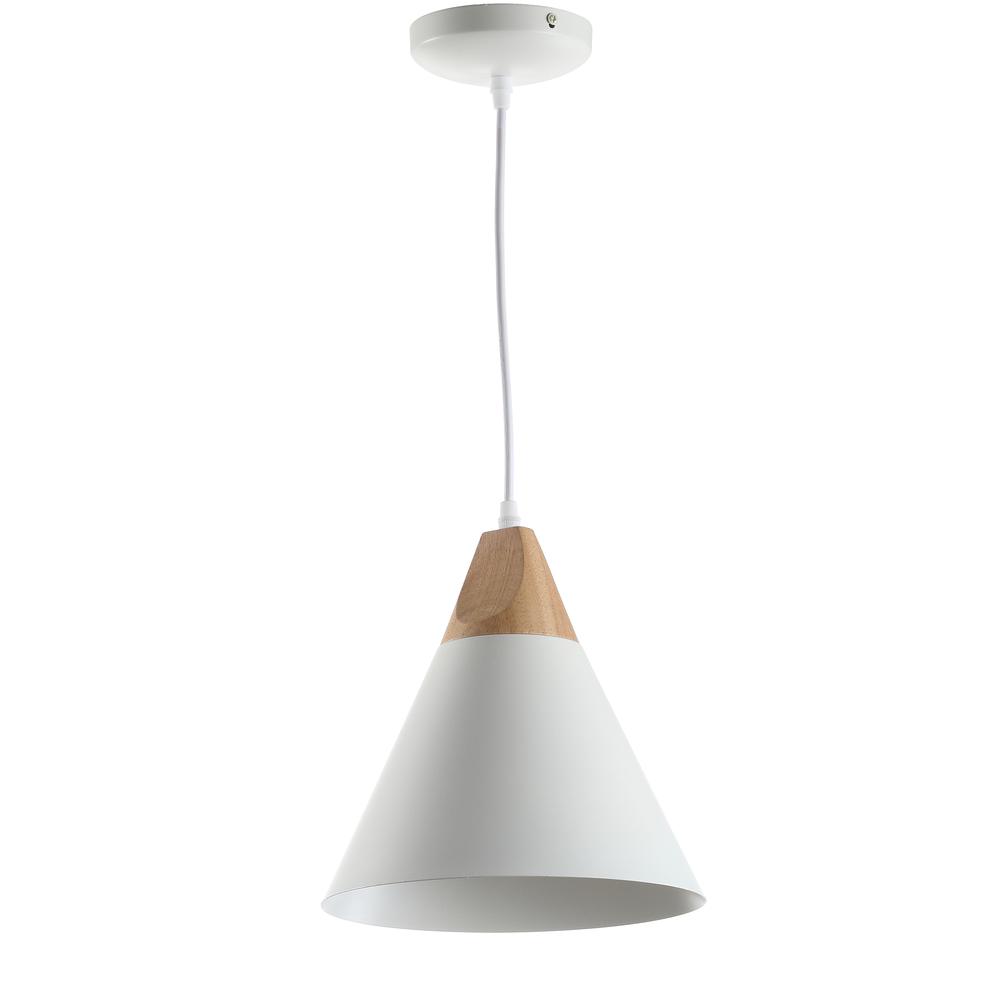 Cila Pendant, White/Light Brown