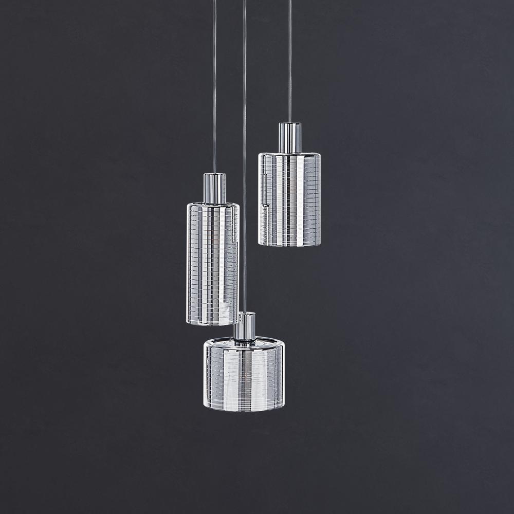 Ranlon Pendant, Silver/Chrome