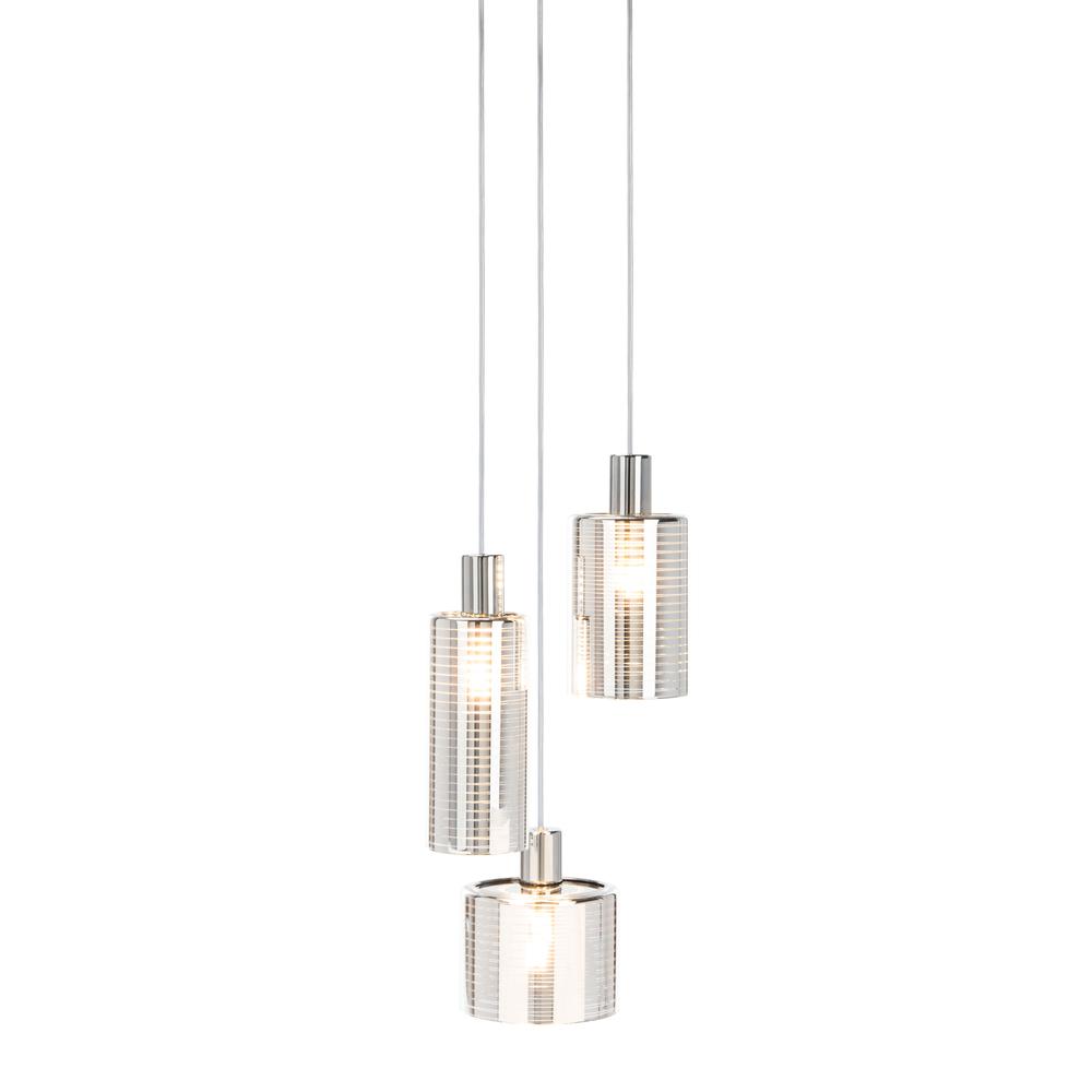Ranlon Pendant, Silver/Chrome