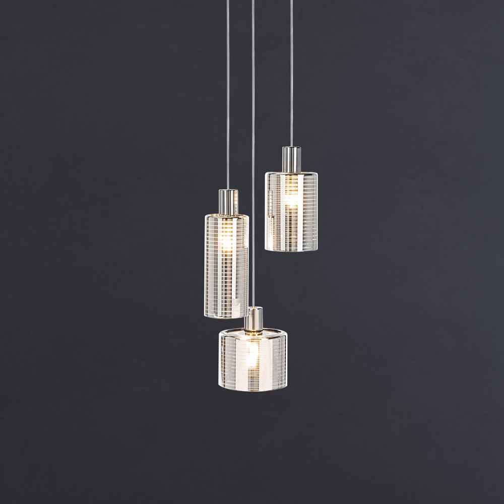 Ranlon Pendant, Silver/Chrome