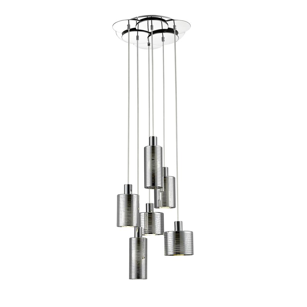 Narin Pendant, Silver/Chrome