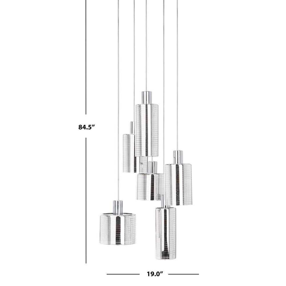 Narin Pendant, Silver/Chrome