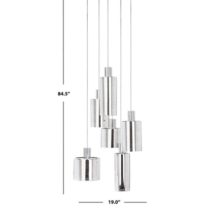 Narin Pendant, Silver/Chrome