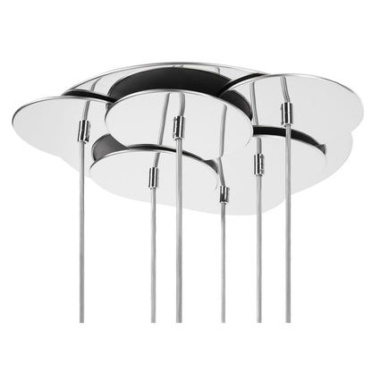 Narin Pendant, Silver/Chrome