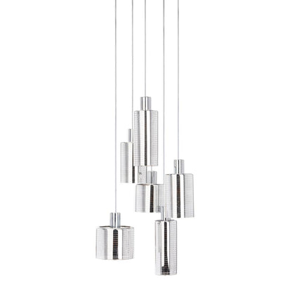 Narin Pendant, Silver/Chrome