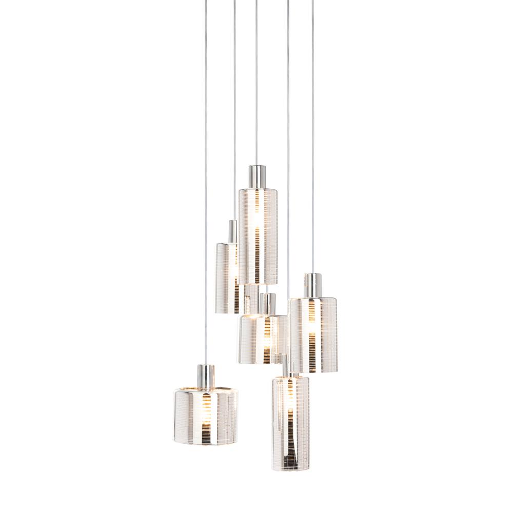 Narin Pendant, Silver/Chrome