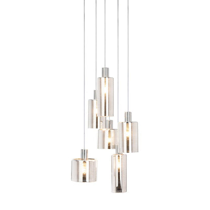 Narin Pendant, Silver/Chrome