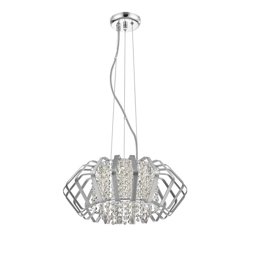 Fania Pendant, Chrome/Silver