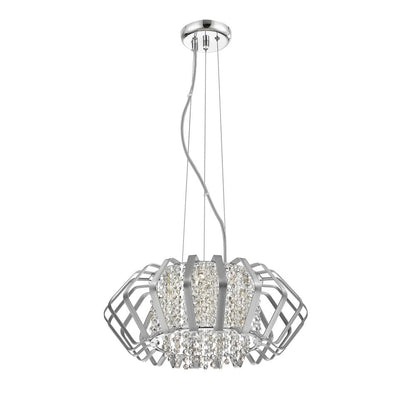Fania Pendant, Chrome/Silver