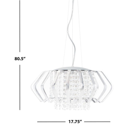 Fania Pendant, Chrome/Silver