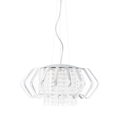 Fania Pendant, Chrome/Silver