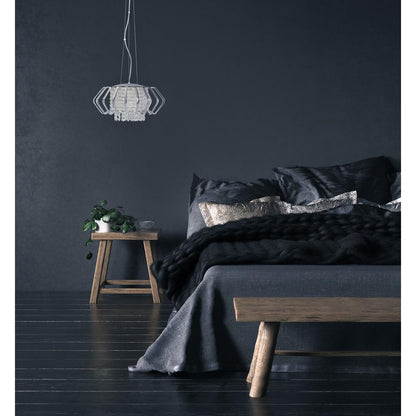 Fania Pendant, Chrome/Silver
