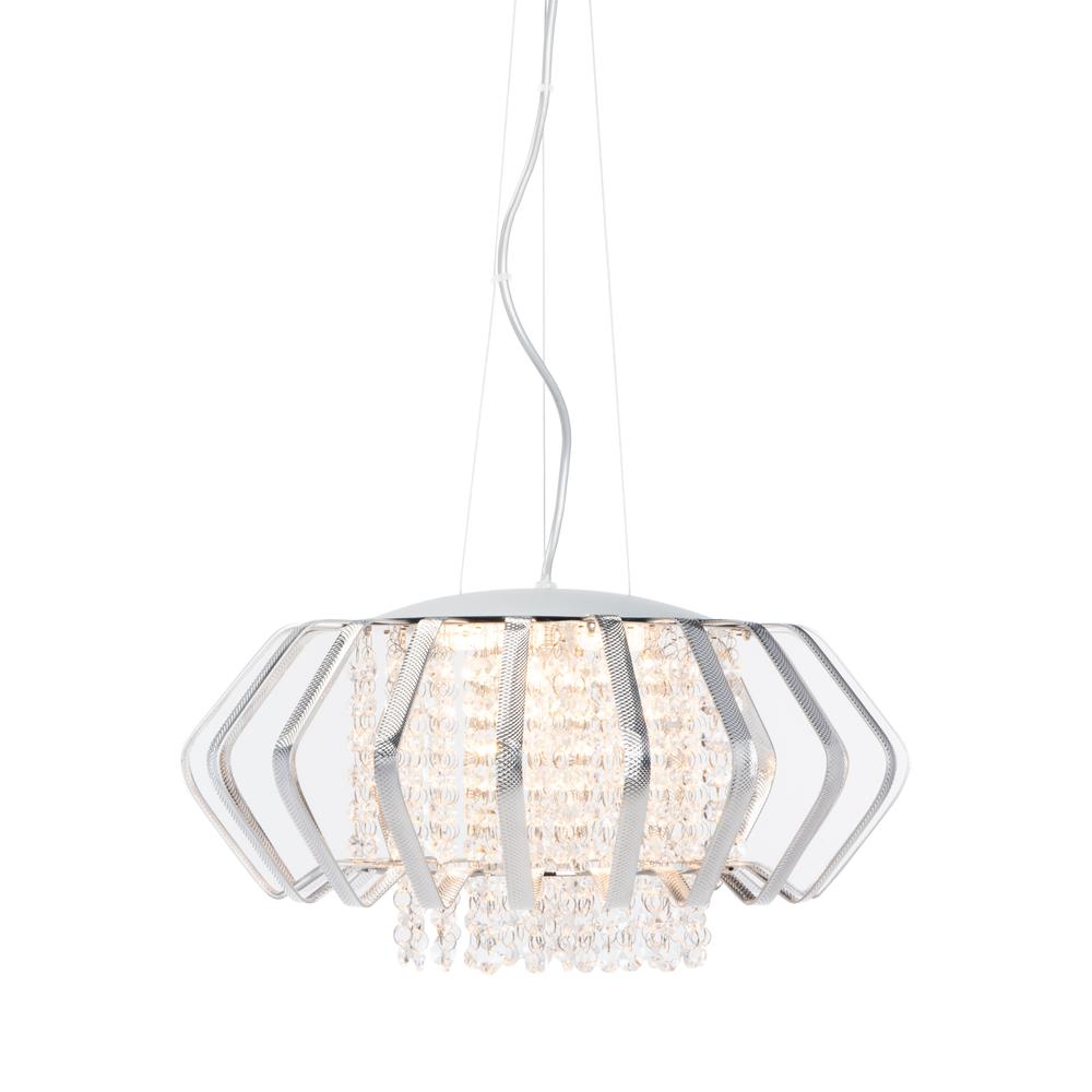 Fania Pendant, Chrome/Silver