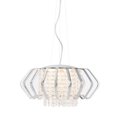 Fania Pendant, Chrome/Silver