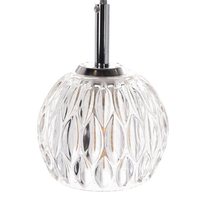 Lanson Pendant, Chrome/Clear