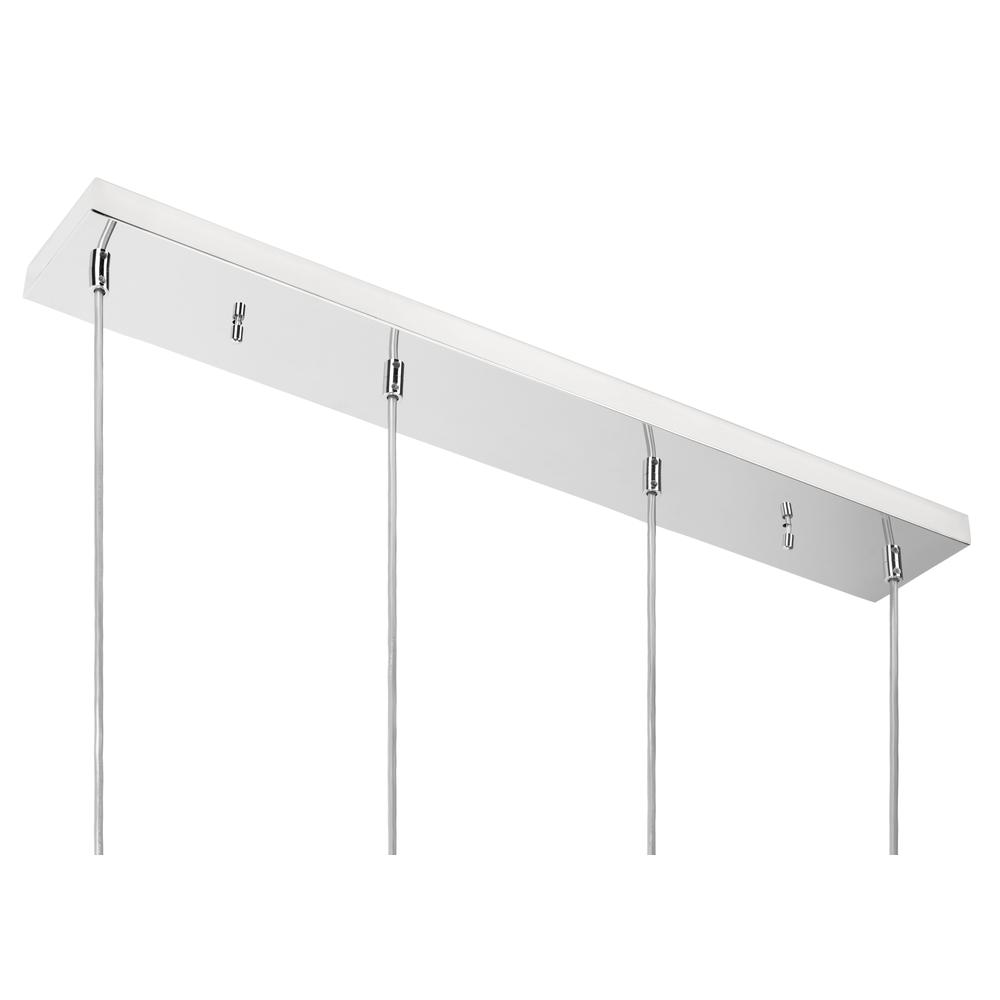Lanson Pendant, Chrome/Clear