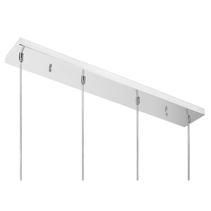 Lanson Pendant, Chrome/Clear