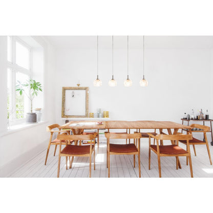 Lanson Pendant, Chrome/Clear