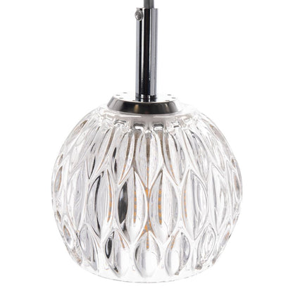 Daine Pendant, Chrome/Clear