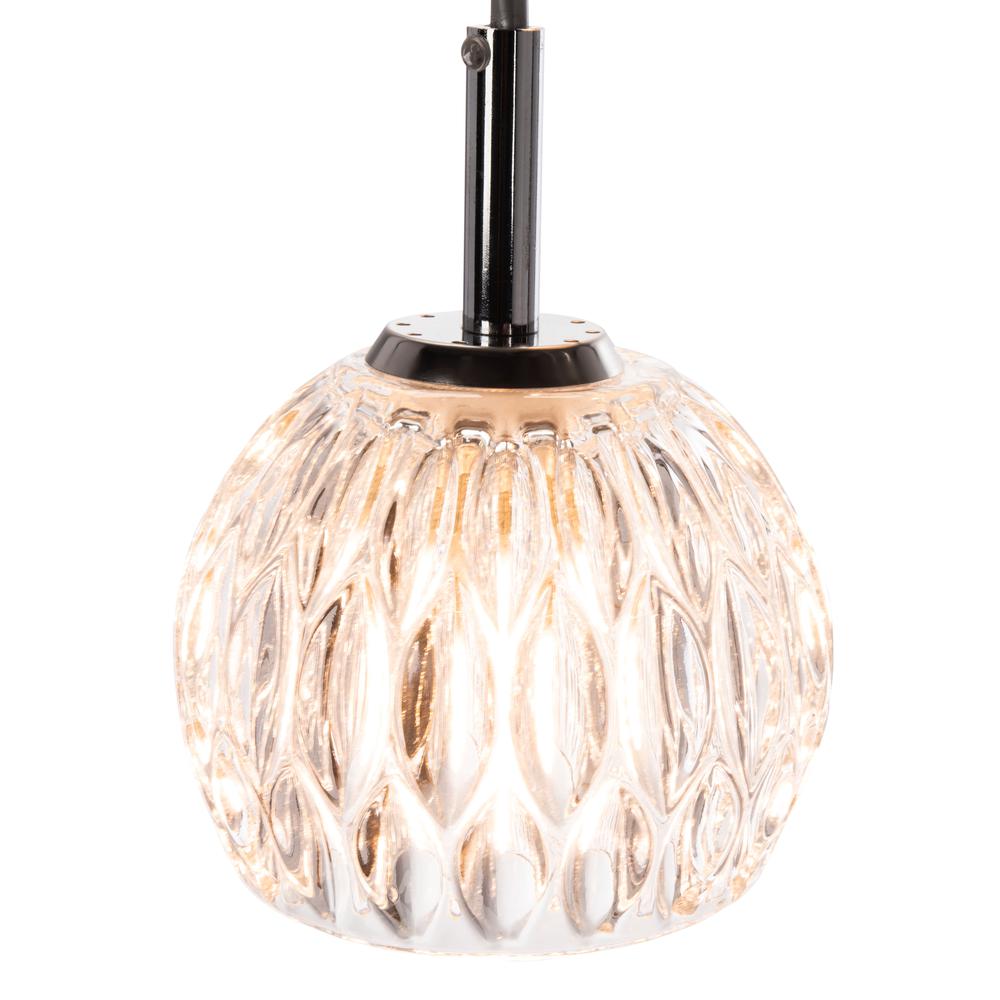 Daine Pendant, Chrome/Clear