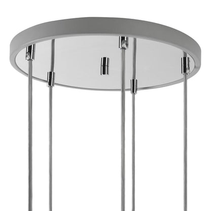 Daine Pendant, Chrome/Clear