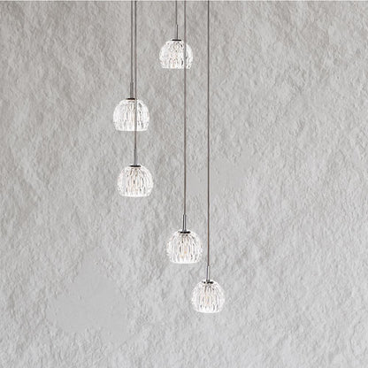 Daine Pendant, Chrome/Clear