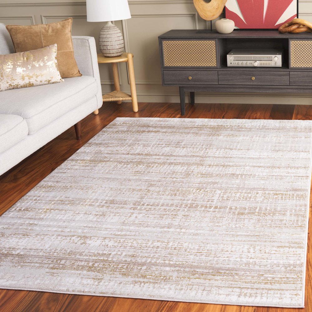 Safavieh Prestige Linear Abstract Rug - Ivory / Beige - 9'-0" x 12'-0"