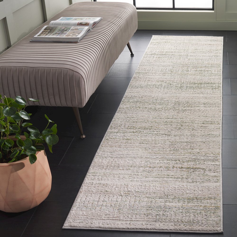 Safavieh Prestige Linear Abstract Rug - Ivory / Light Green - 2'-3" x 6'-0"