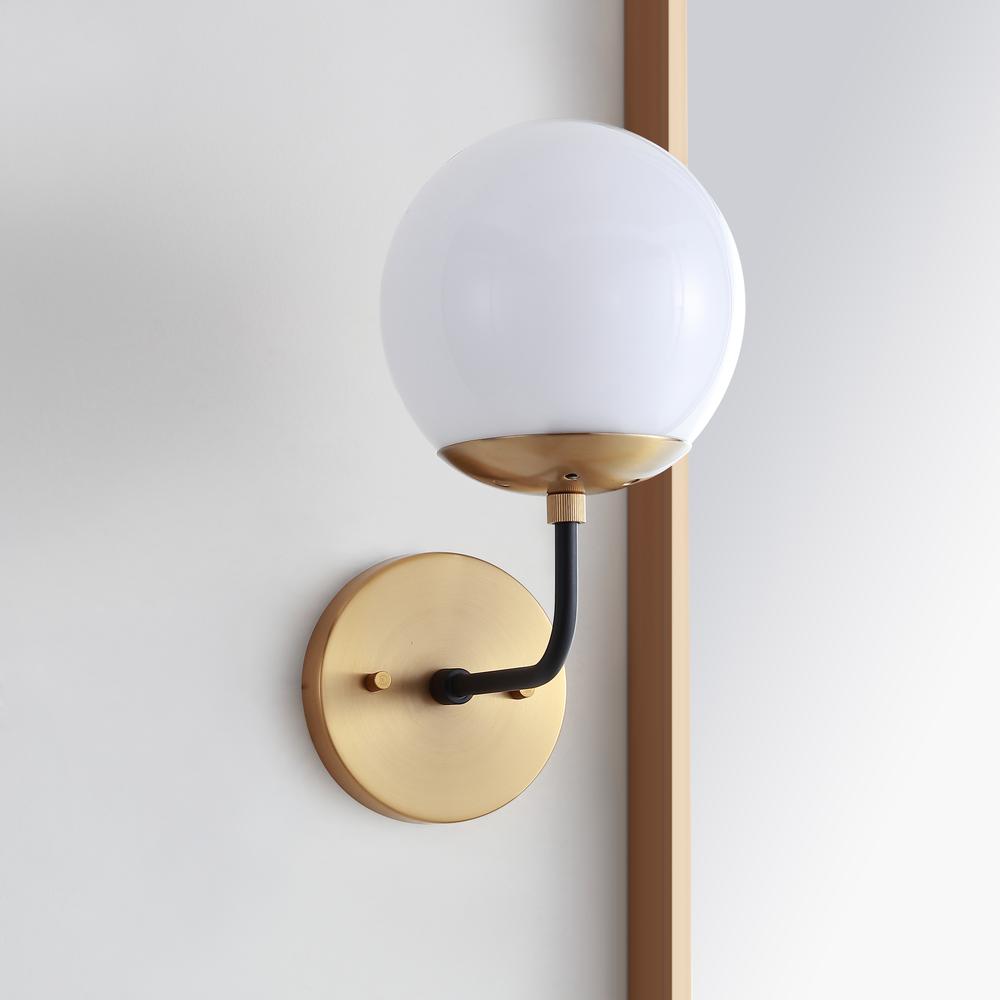 Cayden Wall Sconce, Brass Gold/Black