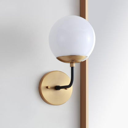 Cayden Wall Sconce, Brass Gold/Black