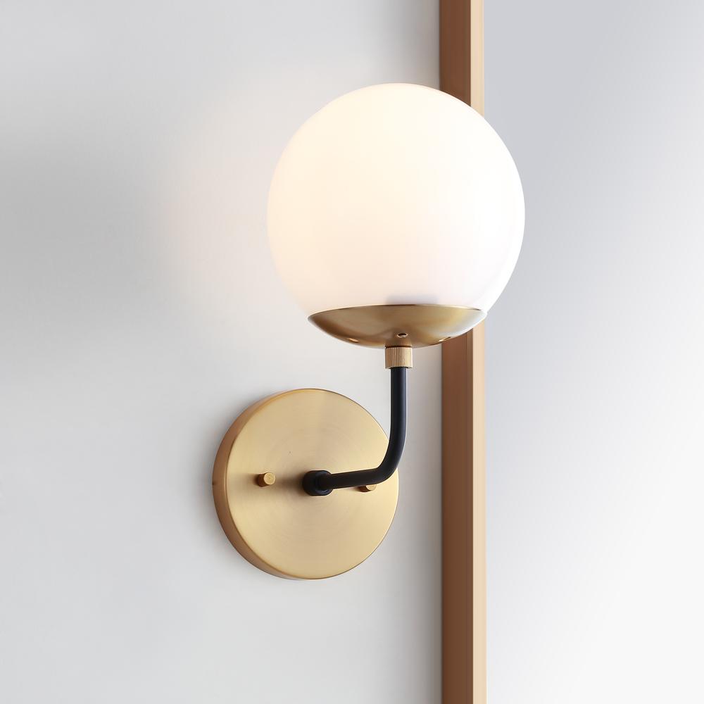 Cayden Wall Sconce, Brass Gold/Black