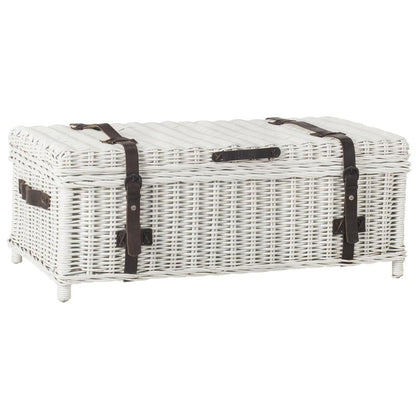 Home Collection Navarro White Rattan Coffee Table