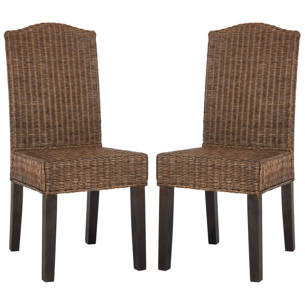 ODETTE 19''H WICKER DINING CHAIR, SEA8015C-SET2