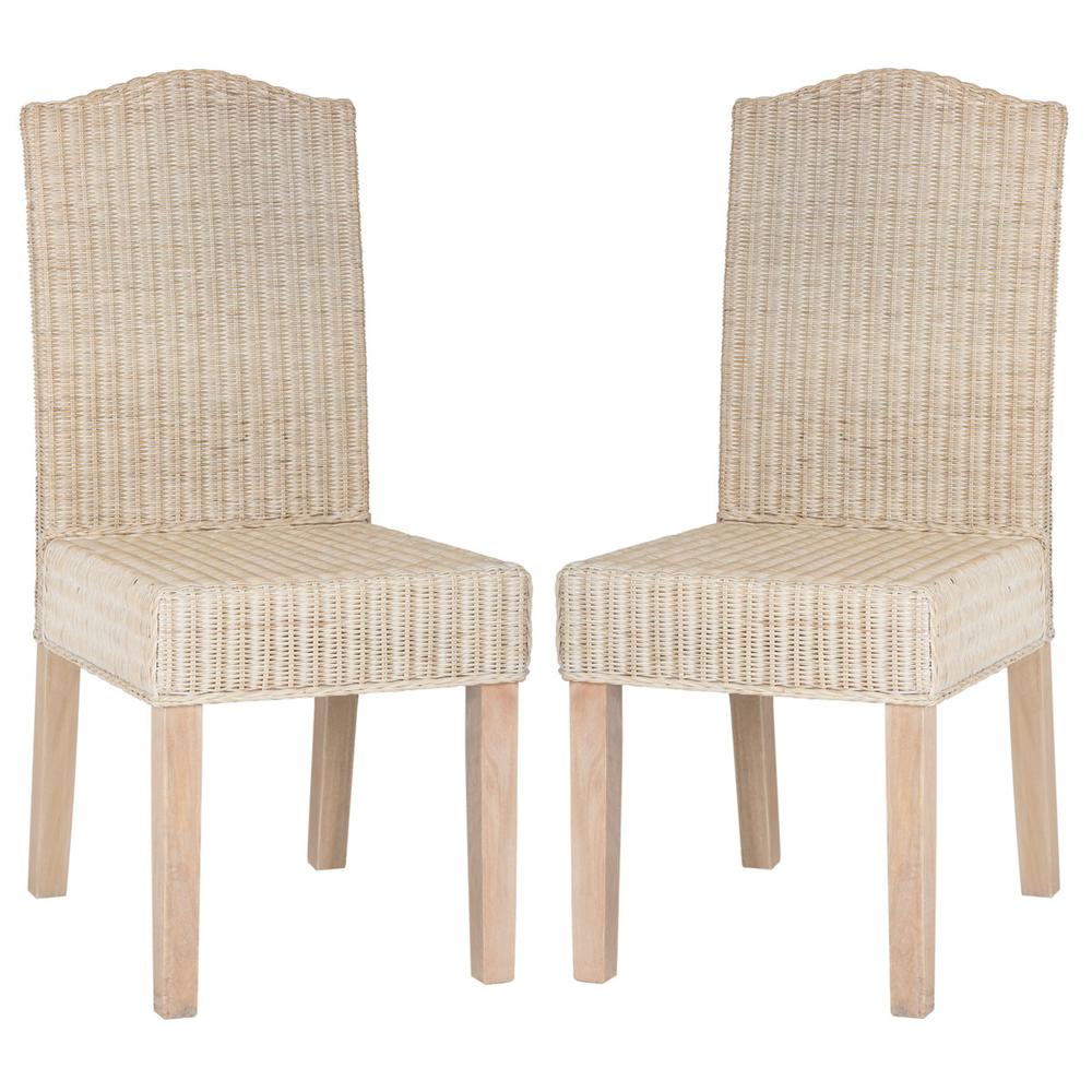 ODETTE 19''H WICKER DINING CHAIR, SEA8015D-SET2