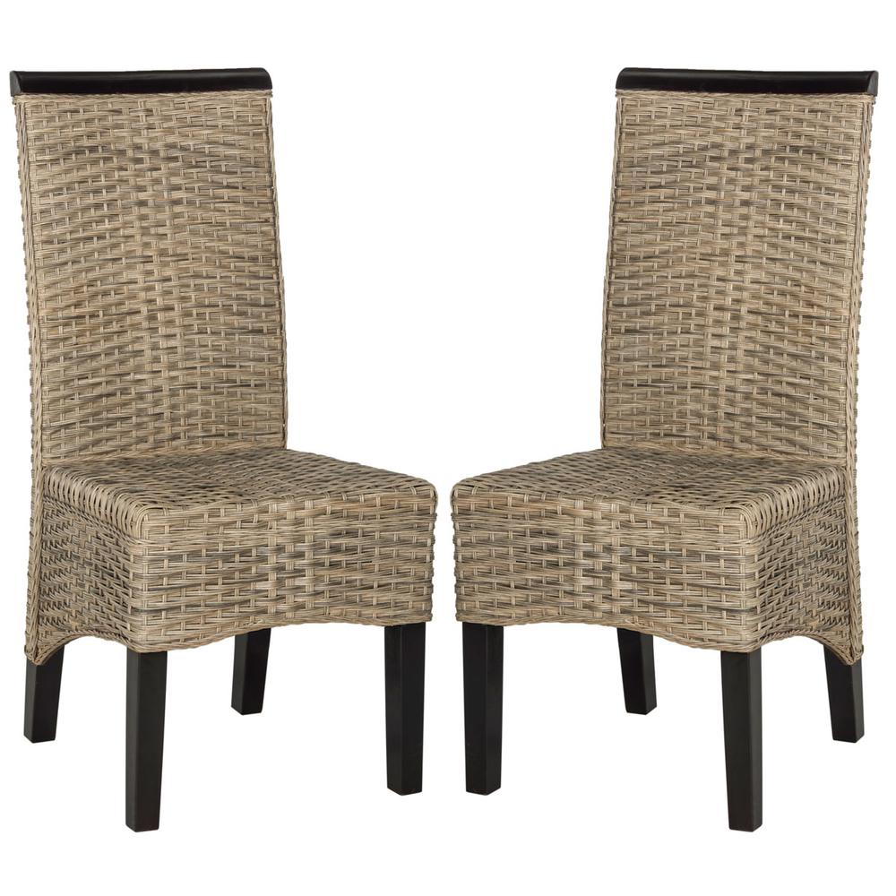 ILYA 18''H WICKER DINING CHAIR, SEA8017A-SET2
