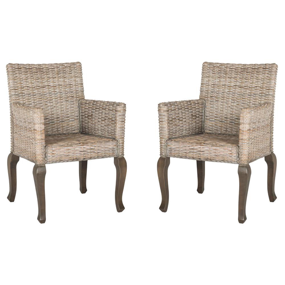 ARMANDO 18''H WICKER DINING CHAIR, SEA8019B-SET2