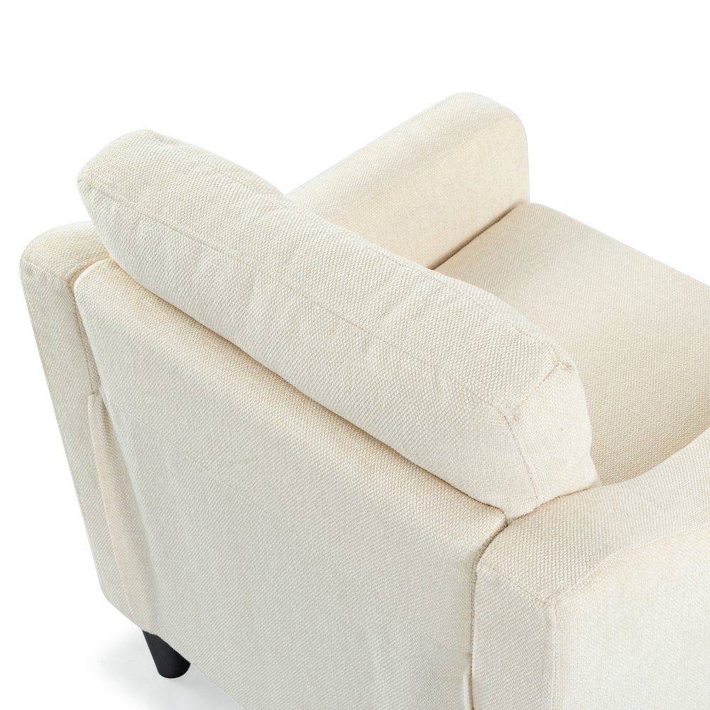 Nathaniel Tufted Back Acc Chai