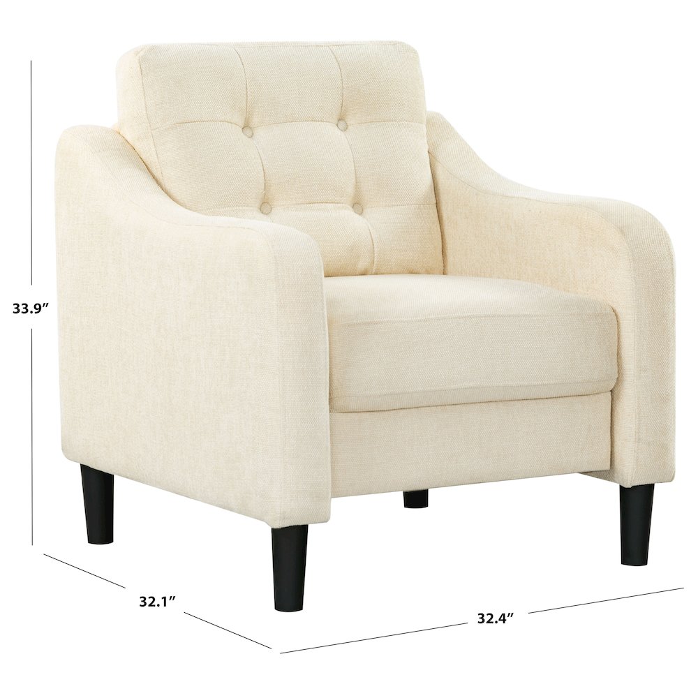 Nathaniel Tufted Back Acc Chai