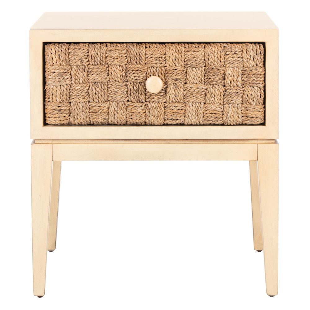 Armand Woven Wood Nightstand